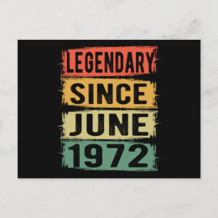 Carte Postale Anniversaire Né En Juin 1972