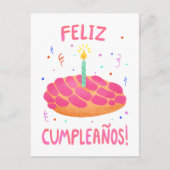 Carte Postale Anniversaire Pan Dulce Concha en espagnol (Devant)