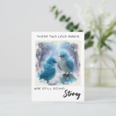 Carte Postale *~* ANNIVERSAIRE PHOTO Oiseaux d'amour dodus AP54 (Debout devant)