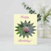 Carte Postale Anniversaire Pink Water Lily (Debout devant)