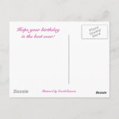 Carte Postale Anniversaire Pink Water Lily (Dos)