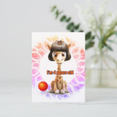 Carte Postale Anniversaire pour filles (Debout devant)