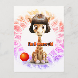 Carte Postale Anniversaire pour filles