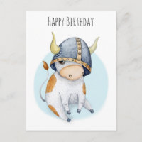 Anniversaire pour garçons Veau de vache mignon ave