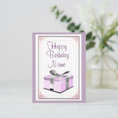 Carte Postale Anniversaire présent (Debout devant)