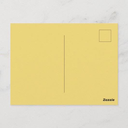 Carte Postale Anniversaire Queen Bee - Design élégant Gold Honey (Dos)