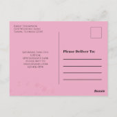 Carte Postale Anniversaire Retro 50 et Fabulous Martini Cocktail (Dos)