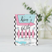 Carte Postale Anniversaire Rétro des Années 1950, Tout Âge, (Debout devant)