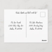 Carte Postale Anniversaire Rétro des Années 1950, Tout Âge, (Dos)