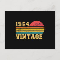 Anniversaire Rétro Vintage Coucher de Soleil 1964