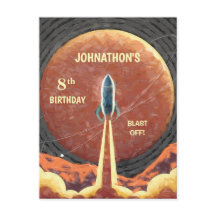 Anniversaire Rocket Ship Universe Planète Amusemen