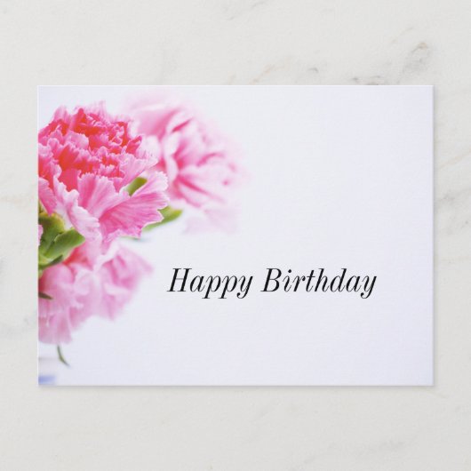 Carte postale Anniversaire rose Flower (Devant)