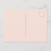 Carte Postale Anniversaire rose or floral blanchir élégance (Dos)