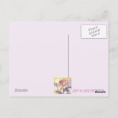 Carte postale anniversaire Rose scintillante (Dos)