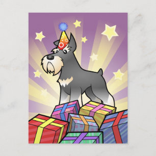 Carte Postale Anniversaire Schnauzer