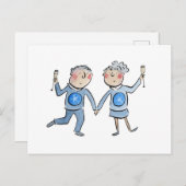 Carte Postale Anniversaire Star Saphir (Devant / Derrière)