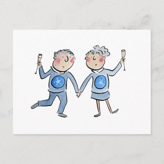 Carte Postale Anniversaire Star Saphir (Devant)