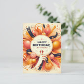 Carte postale Anniversaire unique (Debout devant)