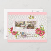 Carte Postale Anniversaire Vignette (Devant / Derrière)