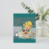 Carte Postale Anniversaire Vintage   (Debout devant)