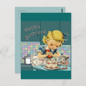 Carte Postale Anniversaire Vintage   (Devant / Derrière)