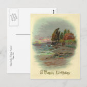 Carte Postale Anniversaire vintage (Devant / Derrière)