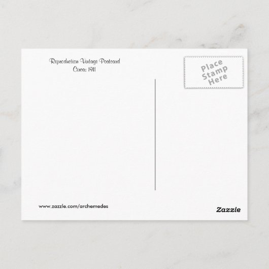 Carte Postale Anniversaire vintage (Dos)