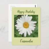 Carte postale Anniversaire White Daisy