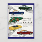 Carte Postale Annonce automobile Frazer 1951 (Devant)