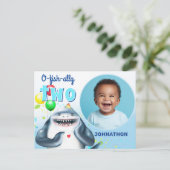 Carte Postale Annonce d'anniversaire pour enfants avec photo de (Debout devant)