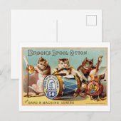 Carte Postale Annonce de chats en coton Spool Brook (Devant / Derrière)