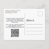 Carte Postale Annonce de code QR d'engagement hors marché (Dos)