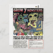 Carte Postale Annonce de commande par courrier de monstres vinta (Devant / Derrière)