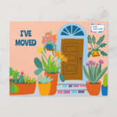 Carte Postale Annonce de déménagement Adresse Porte d'entrée col (Devant)