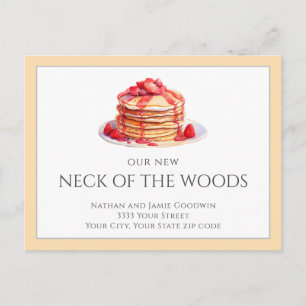 Carte Postale Annonce de déménagement de crêpes dans une nouvell