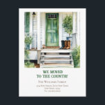 Carte Postale Annonce de déménagement de ferme Changement d'adre<br><div class="desc">Ferme nous avons déménagé à la campagne  | Annonce de déménagement. Voici un modèle prêt à être personnalisé avec vos informations.</div>