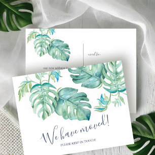 Carte Postale Annonce de déménagement de la végétation botanique