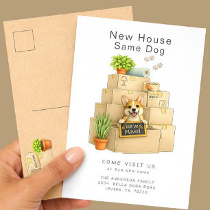Carte Postale Annonce de déménagement de nouvelle maison pour Co