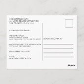 Carte Postale Annonce de déménagement de porte aquarelle de notr (Dos)