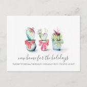 Carte Postale Annonce de déménagement de vacances de Cactus (Devant)