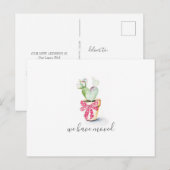 Carte Postale Annonce de déménagement de vacances de Cactus (Devant / Derrière)