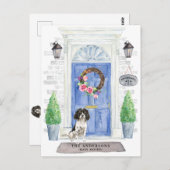 Carte Postale Annonce de déménagement d'English Springer Spaniel (Devant / Derrière)