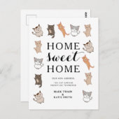 Carte Postale Annonce de déménagement Maison Douce Maison pour c (Devant / Derrière)