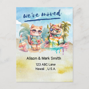 Carte Postale Annonce de déménagement pour les amoureux de la pl