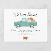 Carte Postale annonce de déménagement pour Thanksgiving avec cam (Devant)