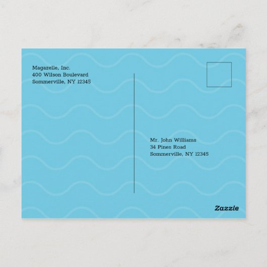 Carte Postale Annonce de dîner-croisière "Save the Date" (Dos)