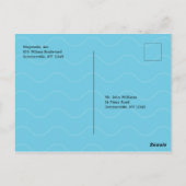 Carte Postale Annonce de la croisière du dîner de sauvegarde de  (Dos)