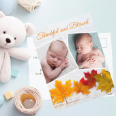 Carte Postale Annonce de naissance de bébé pour Thanksgiving Pho