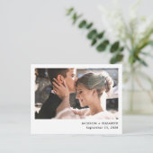 Carte Postale Annonce de photo de mariage moderne et en fuite (Debout devant)