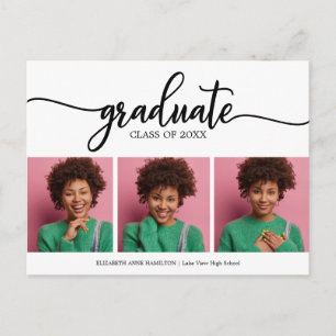 Carte Postale Annonce de remise de diplôme de lycée 3 Photo